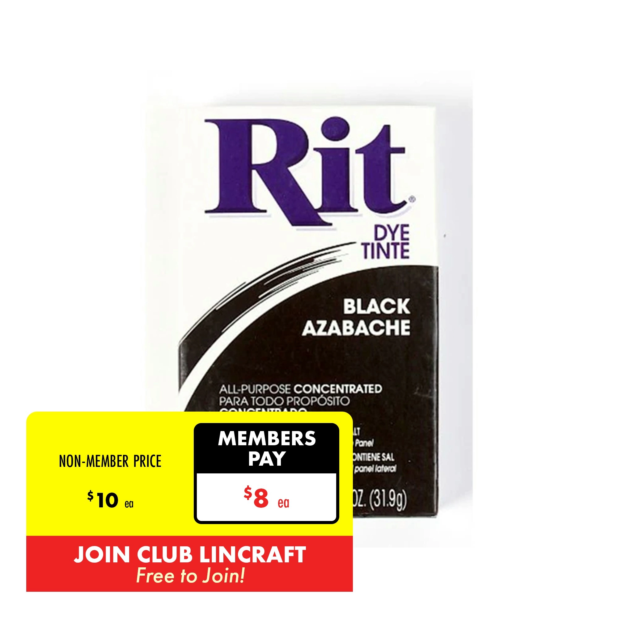 Rit Powder Fabric Dye, Black- 31.9g