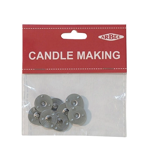 Arbee Candlewick Holder, Round- 10pk