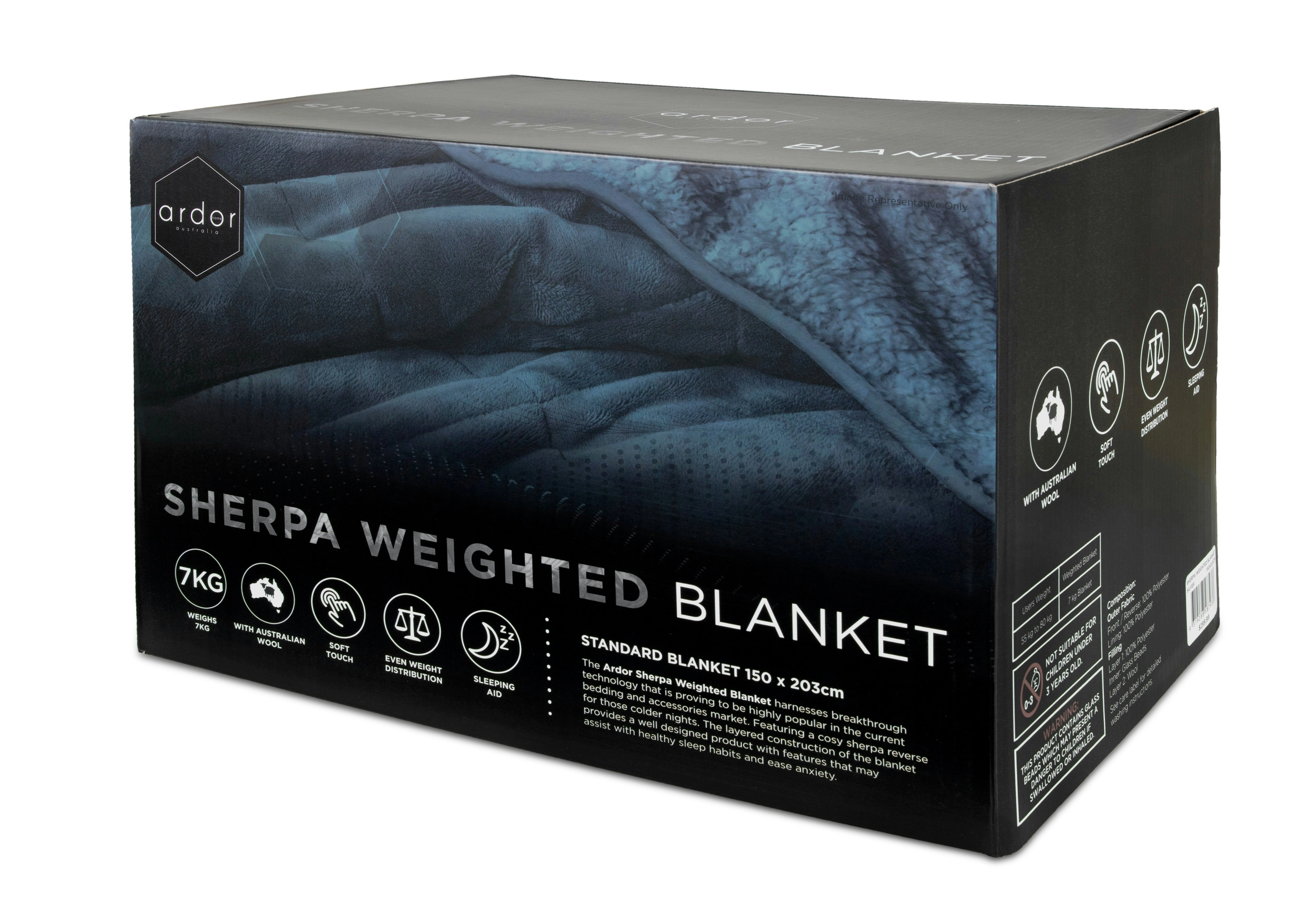 Ardor Sherpa Weighted Blanket- 150x203cm