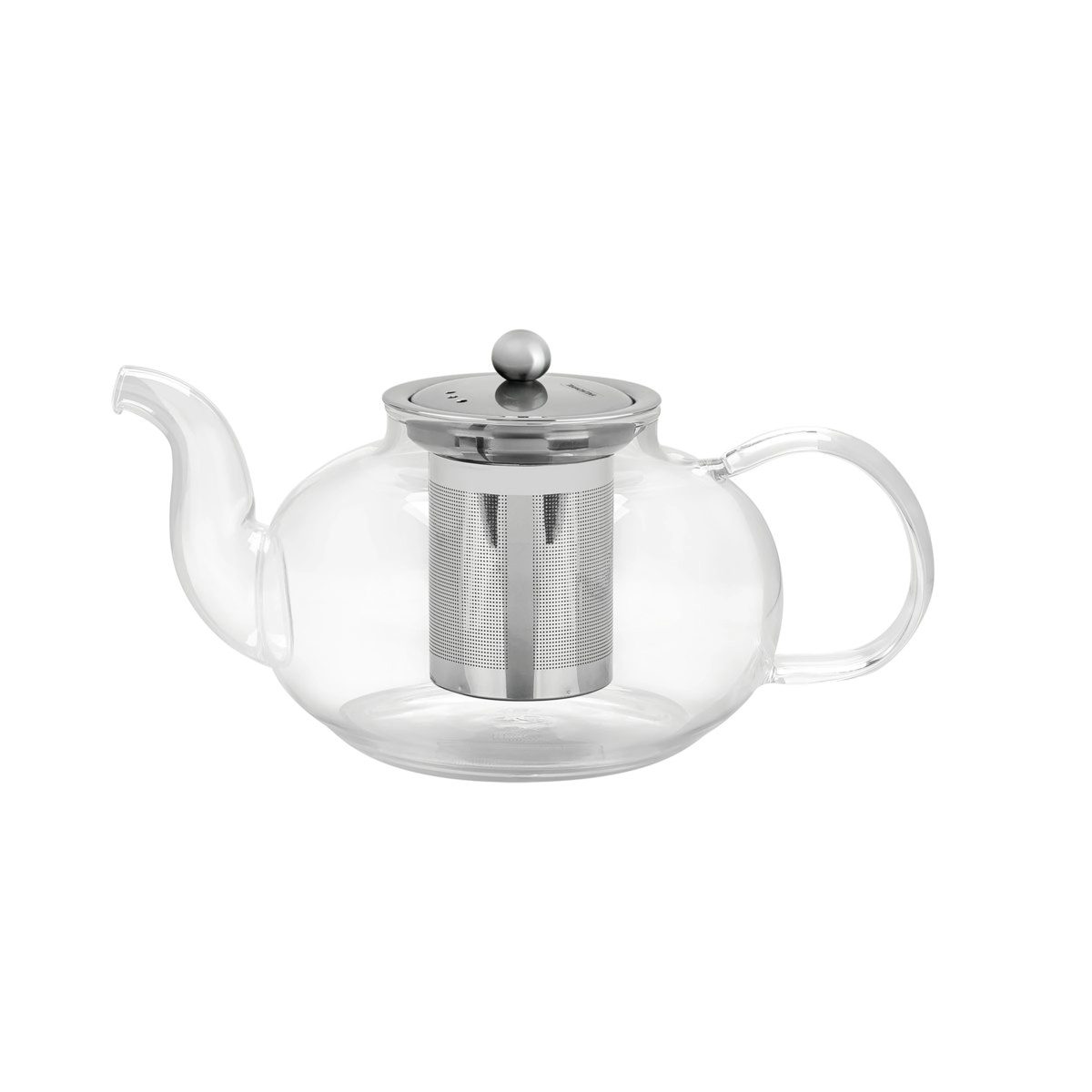 Tramontina Glass and Stainless Steel Teapot with Infuser, 1 L