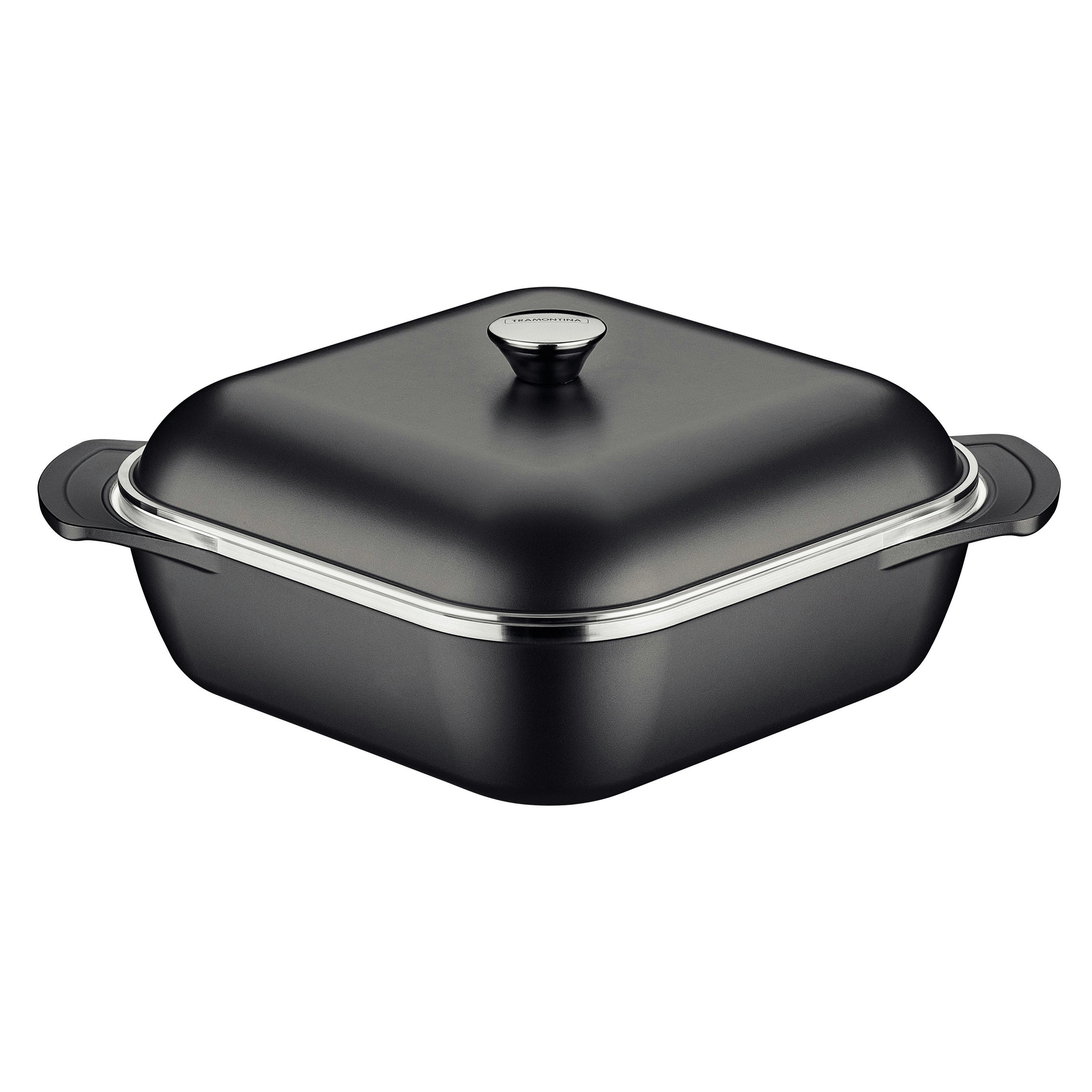 Tramontina Lyon Black Square Pot, 28cm, 5.5L