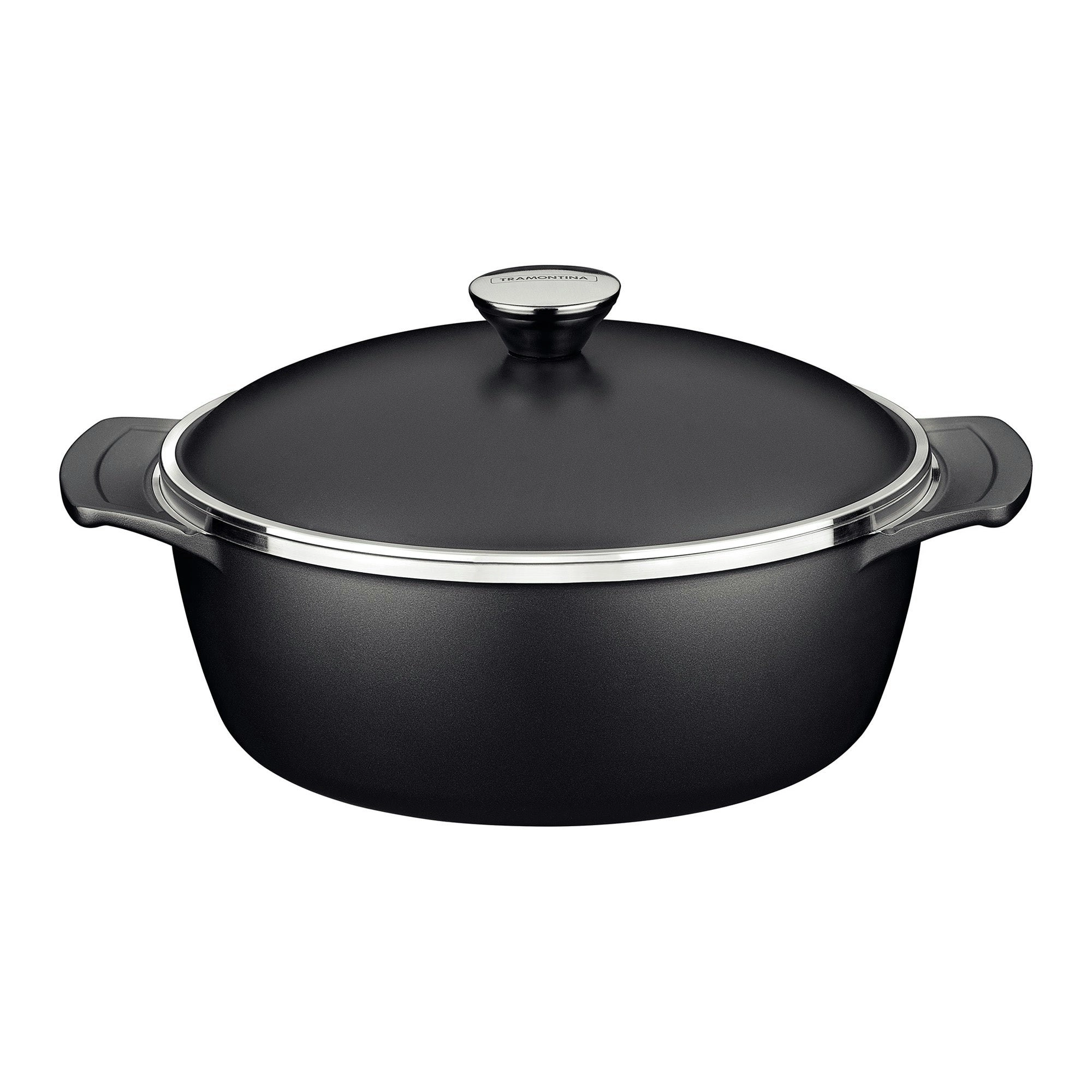 Tramontina Lyon Black Casserole, 30cm, 6.8L