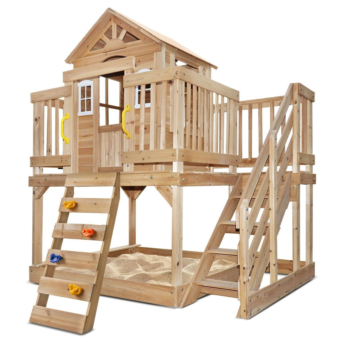 Lifespan Kids Silverton Cubby House with Rock Climbing Wall