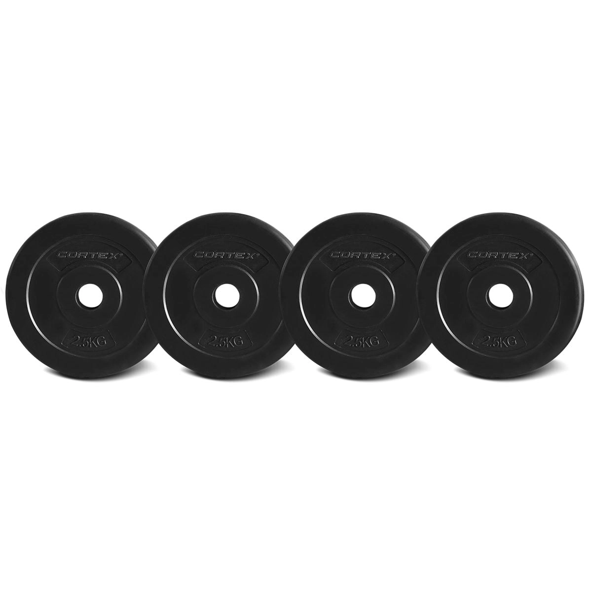 Cortex 2.5kg EnduraShell 25mm Standard Plates (Set of 4)