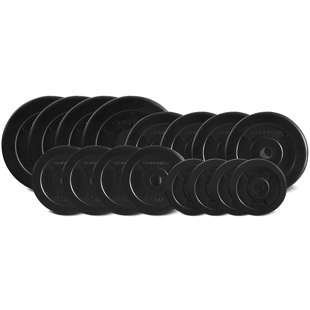 Cortex 75kg EnduraShell Weight Plate Set