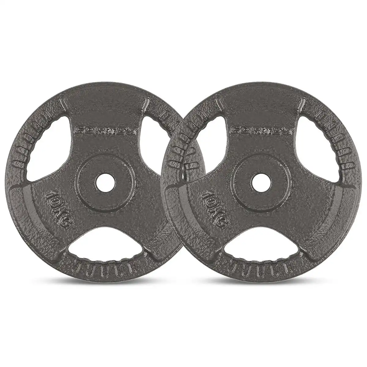 Cortex 10kg Tri-Grip 25mm Standard Plates (Pair)