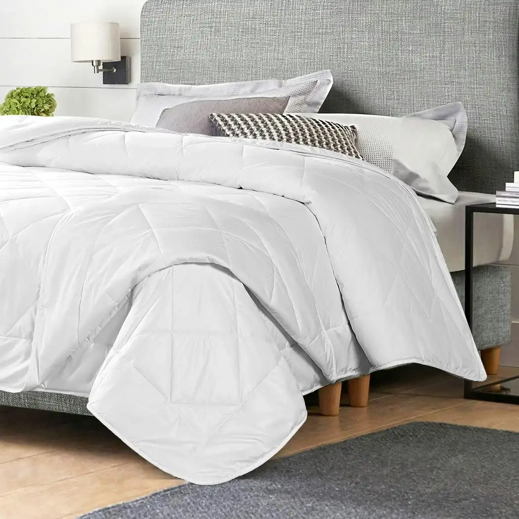 Dreamz Wool Quilt Aus Merino Duvet Doona Summer All Season Queen 350GSM