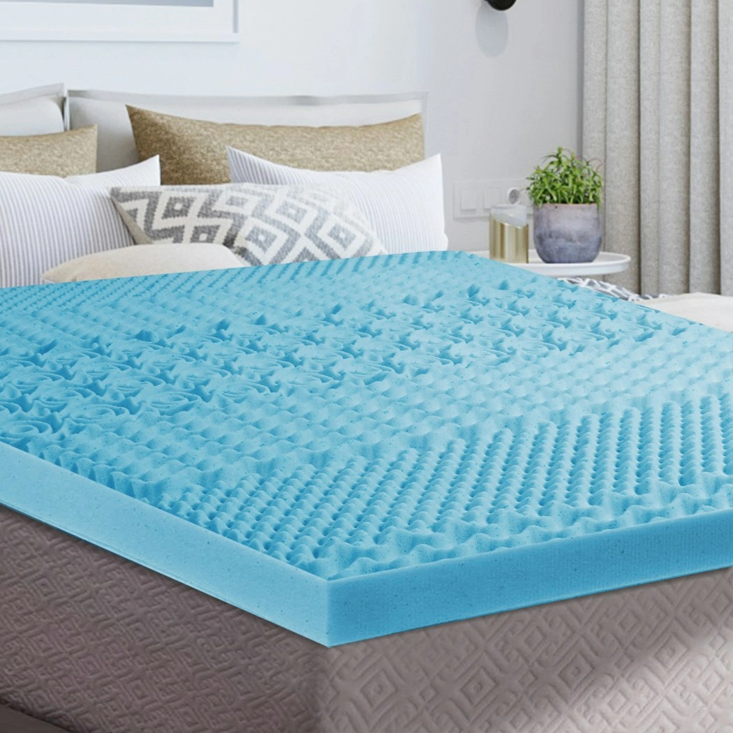 Dreamz 7-Zone Cool Gel Mattress Topper Memory Foam Removable Cover 8CM Double