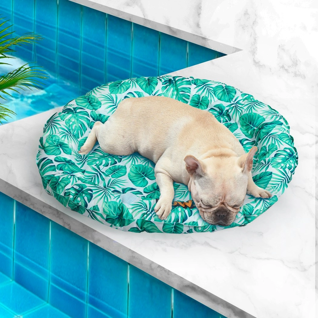 Pawz Pet Cool Gel Mat Cat Bed Dog Bolster Waterproof Self-cooling Pads Summer L