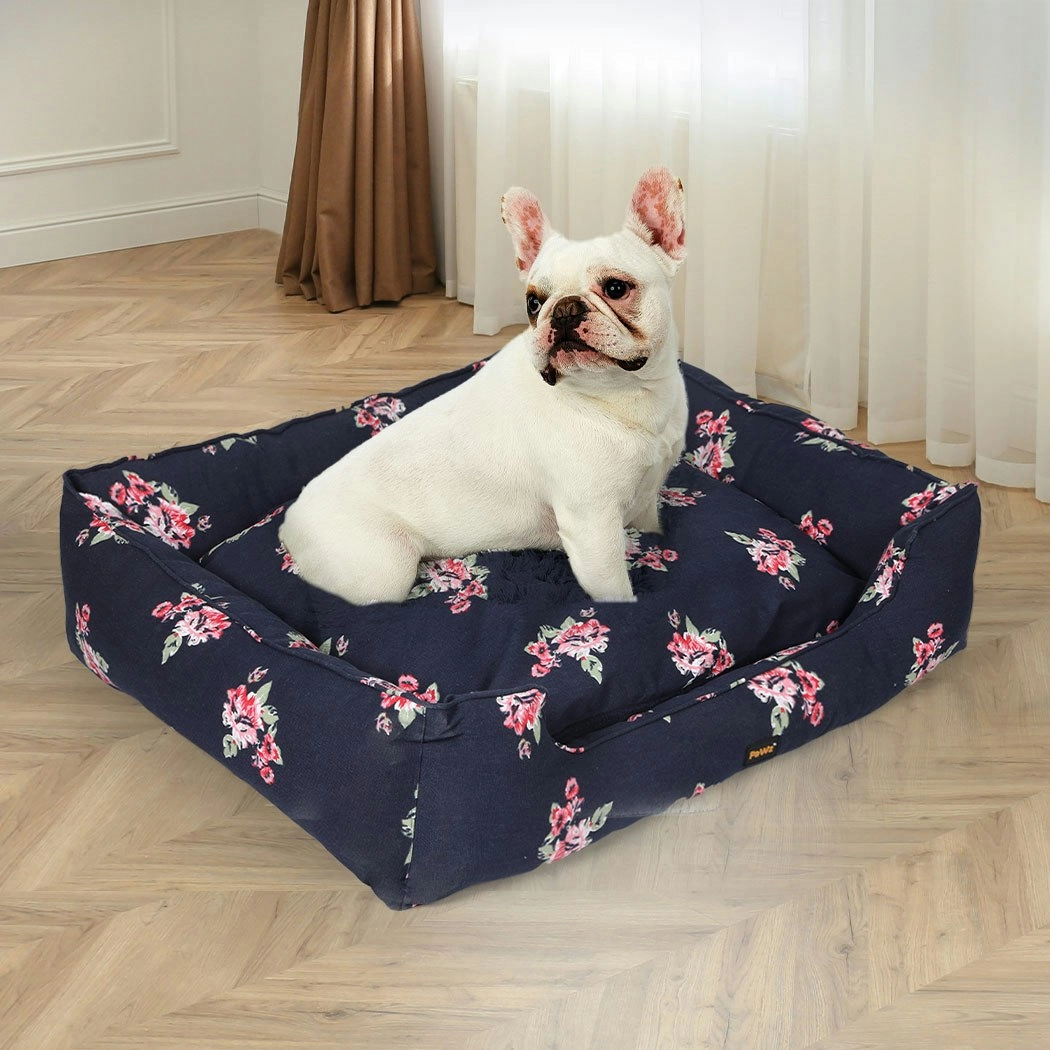 Pawz Dog Calming Bed Pet Cat Washable Removable Cover Double-Sided Cushion M