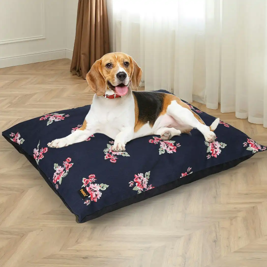 Pawz Dog Calming Bed Cat Pet Washable Removable Cover Cushion Mat Indoor L