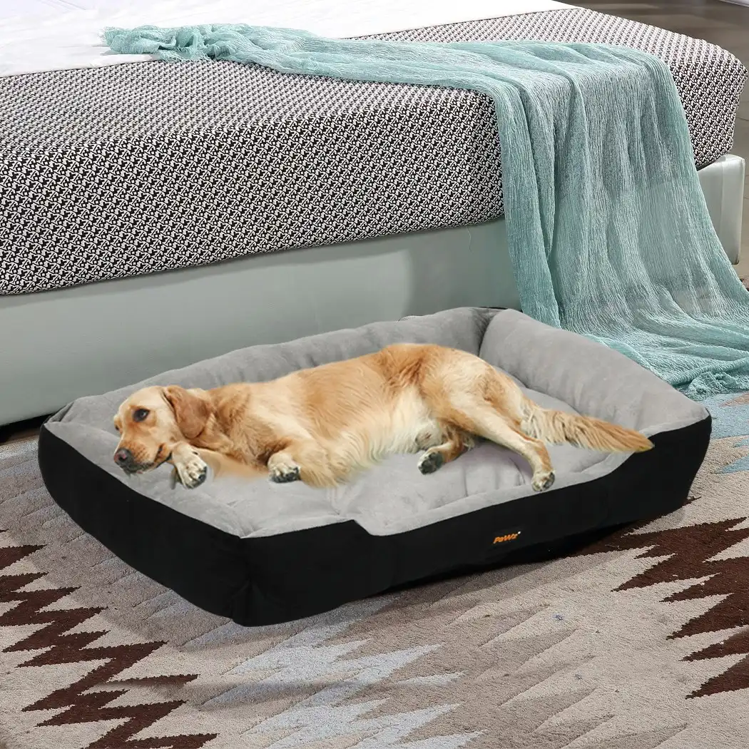 Pawz Pet Bed Dog Beds Bedding Mattress Mat Cushion Soft Pad Pads Mats XXL Black