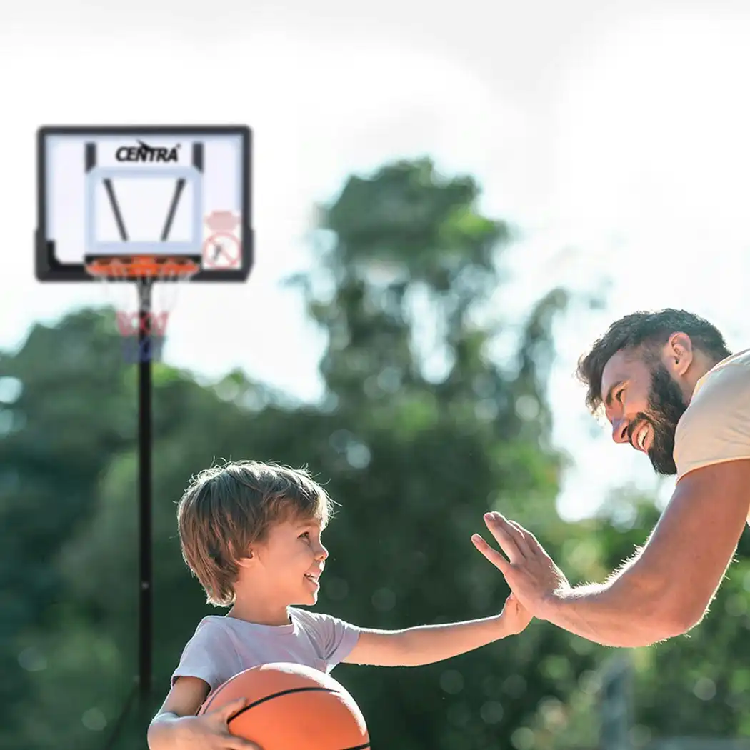 Centra Basketball Hoop Stand Kid Rim Ring System Large Backboard Net Adjustable