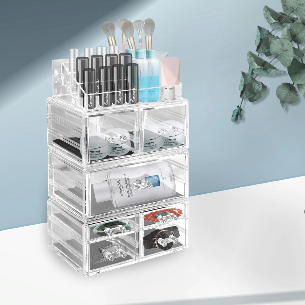 Traderight Group  Cosmetic 7 Drawer Makeup Organizer Storage Jewellery Holder Box Acrylic Display