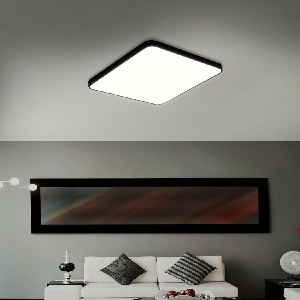 Emitto Ultra-Thin 5CM LED Ceiling Down Light Surface Mount Living Room Black 60W