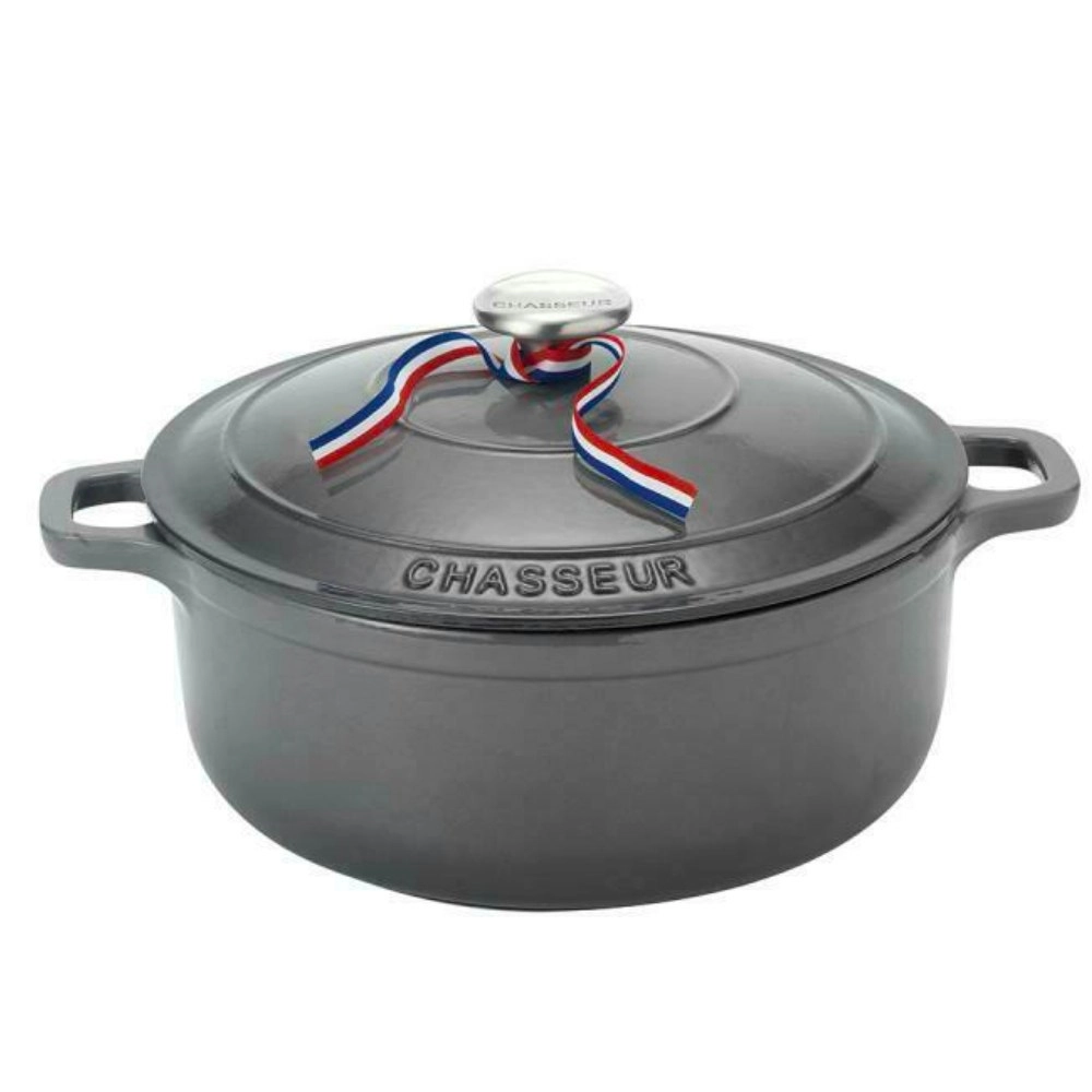 Chasseur 24cm / 4 Litre Round French Oven - Caviar