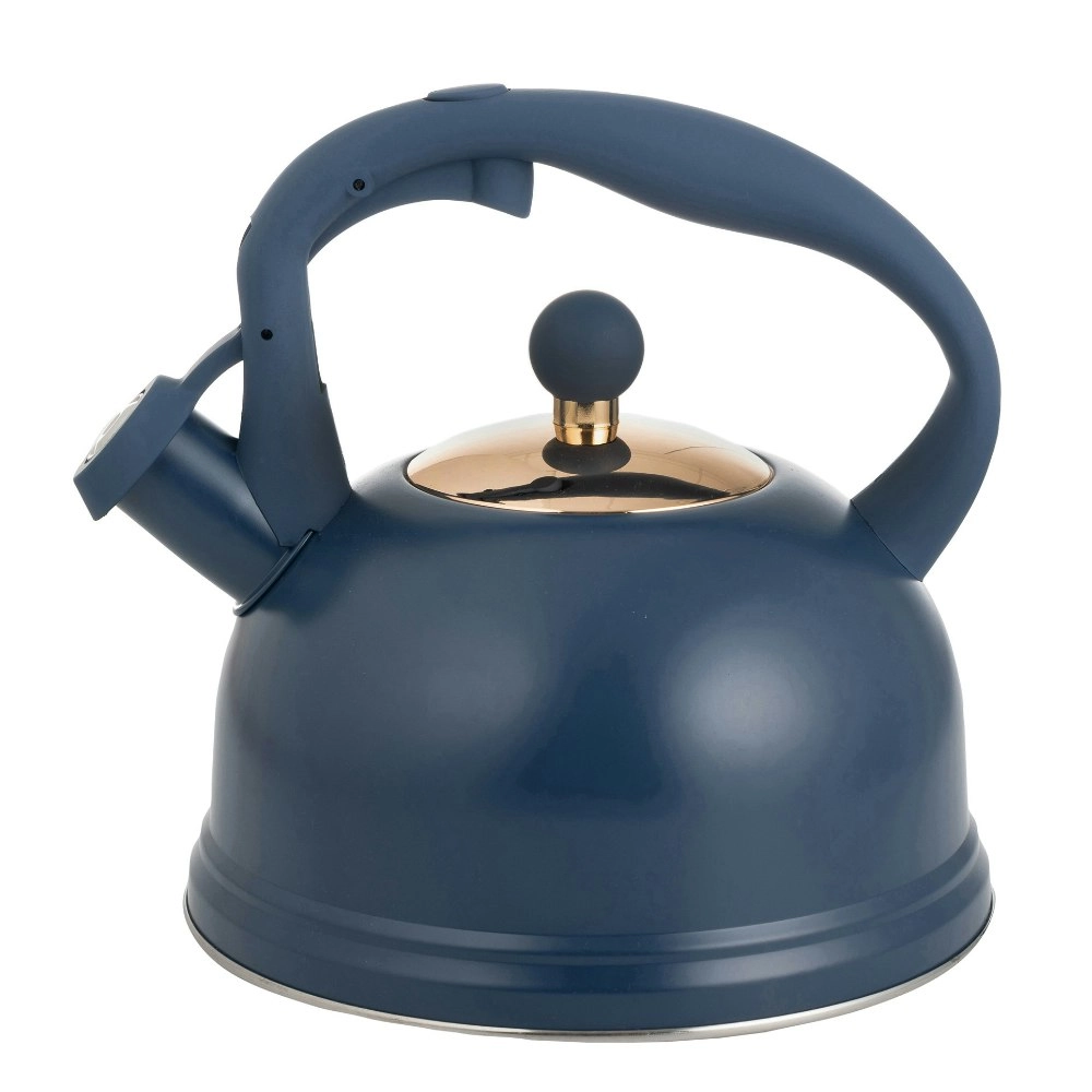 Typhoon Living Stove Whistling Kettle 1.8L Suits All Cook Tops - Navy