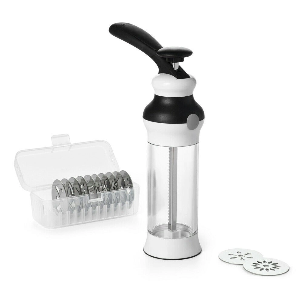 New OXO GOOD GRIPS 14 Piece Cookie Press Set 14pc