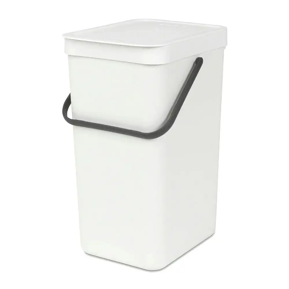 Brabantia Waste Bin Sort & Go 16 Litre | White