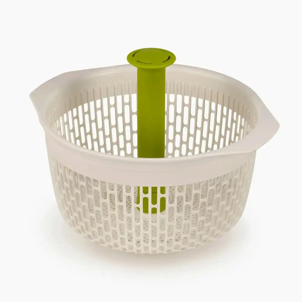 Joseph Joseph Spindola In Sink Salad Spinning Colander | White/Green 20185