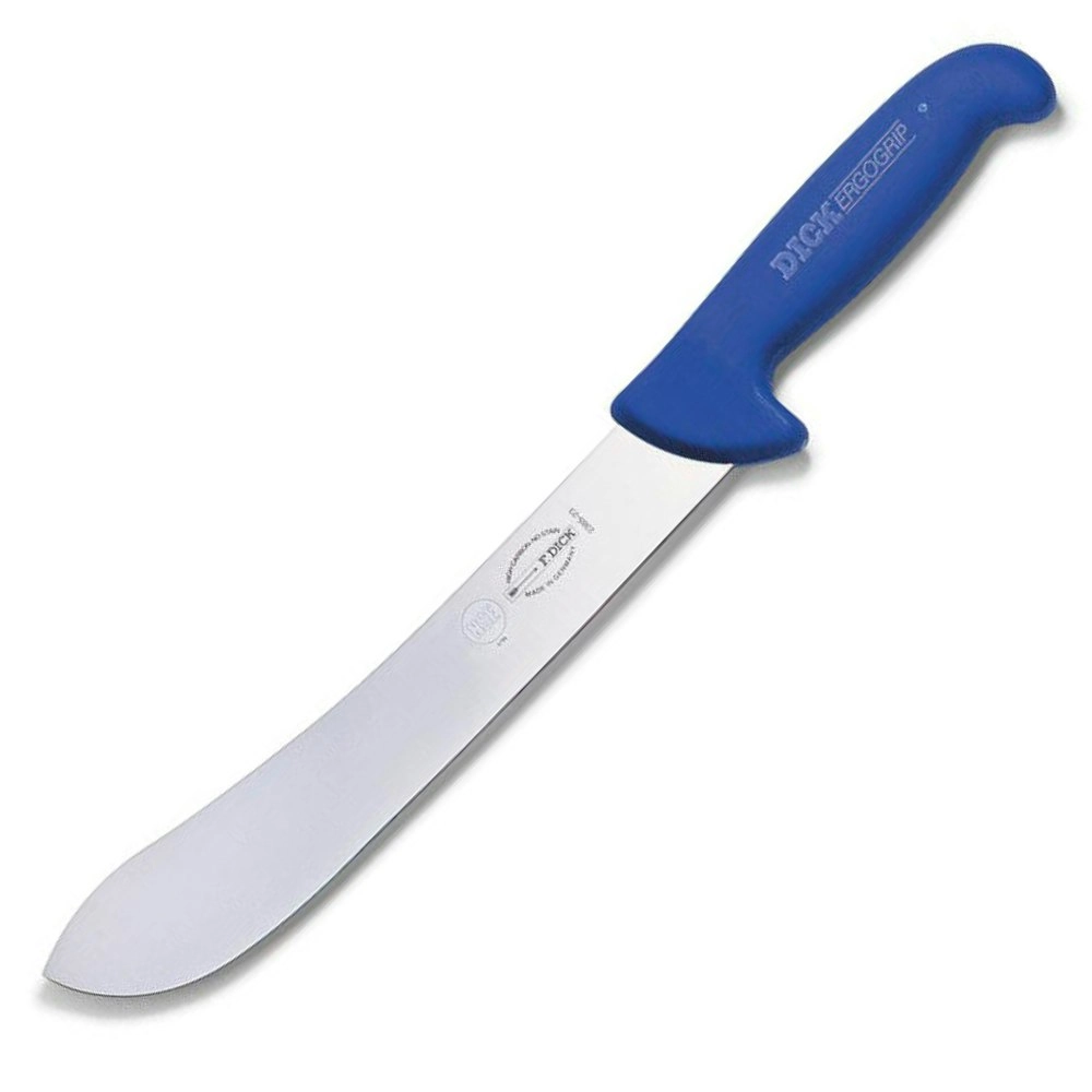 New F DICK Ergogrip 30cm Bullnose Butchers Knife 8238530 | Blue