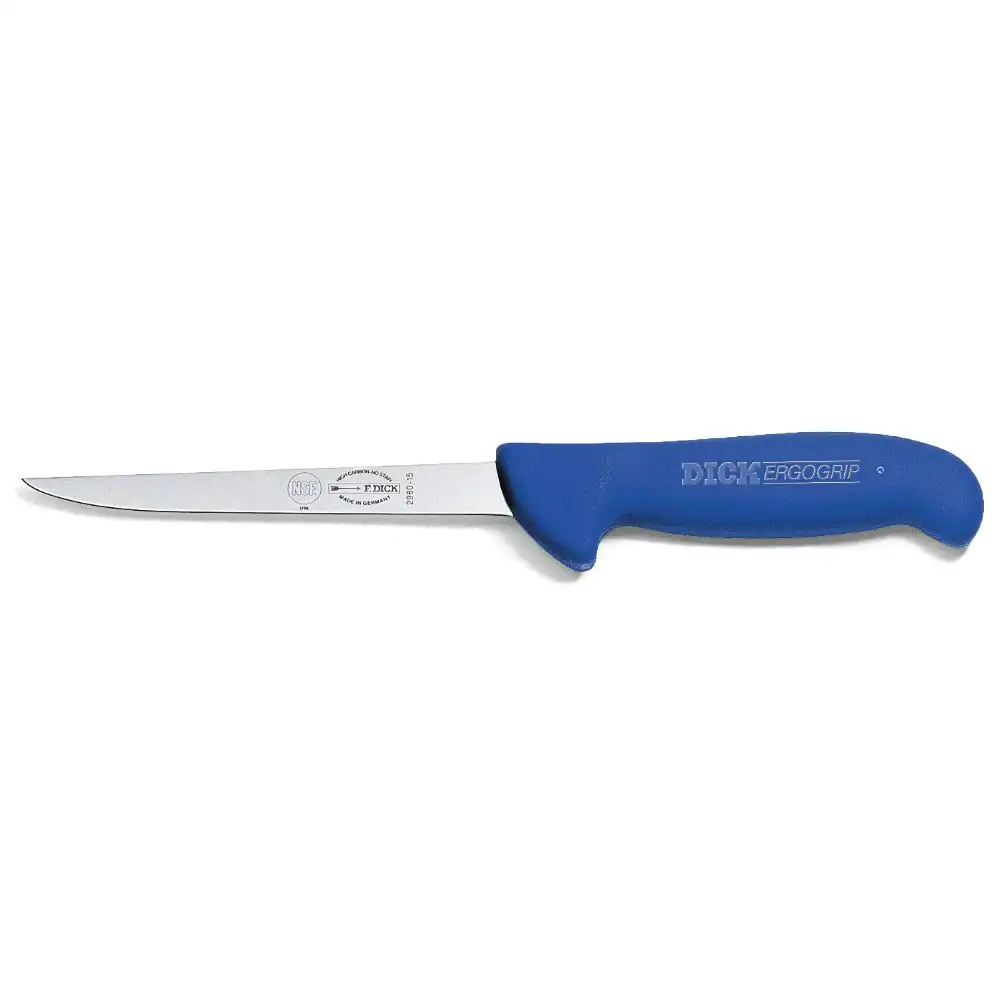 F DICK Ergogrip 15cm / 6" Flexible Boning Knife 8298015 | Blue