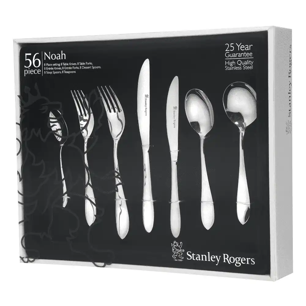 Stanley Rogers 56 Piece Stainless Steel Noah Cutlery Set 56pc