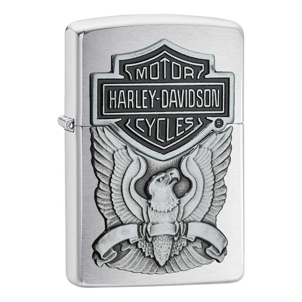 Zippo Harley Davidson Eagle Lighter - Pewter Chip