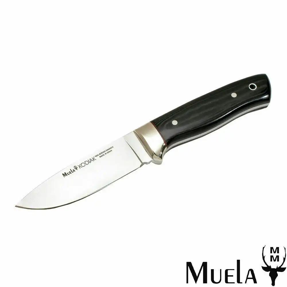 New Muela Kodiak 10m Hunting Fishing Knife | Black Micarta Handle