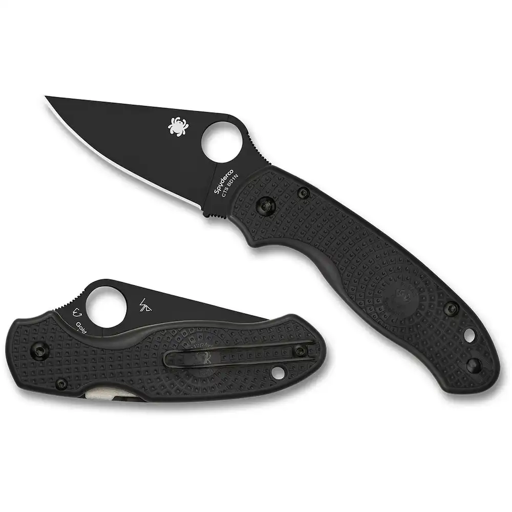 Spyderco Para 3 Lightweight Black Plain Black Blade YSC223PBBK