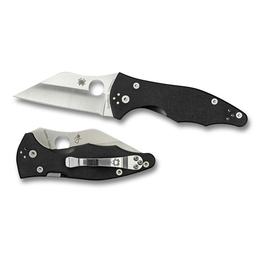 Spyderco Yojimbo 2 G-10 Folding Knife Black Plain blade YSC85GP2