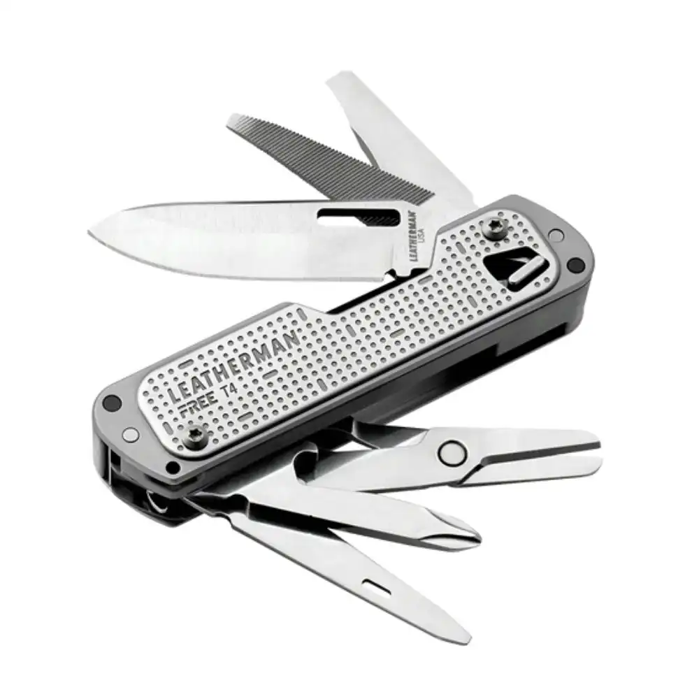 Leatherman Free T4 Multi Tool Stainless  | 12 Tools