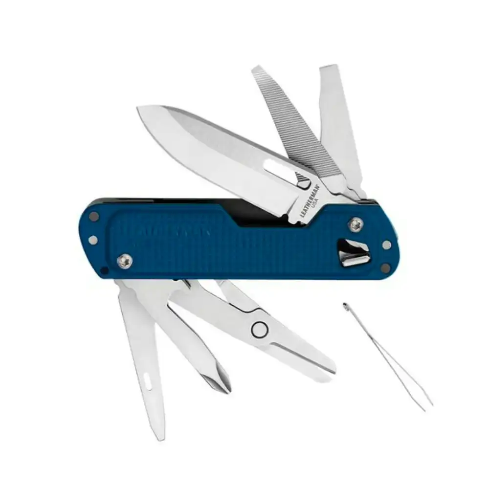 Leatherman Free T4 Multi Tool Stainless Navy  | 12 Tools