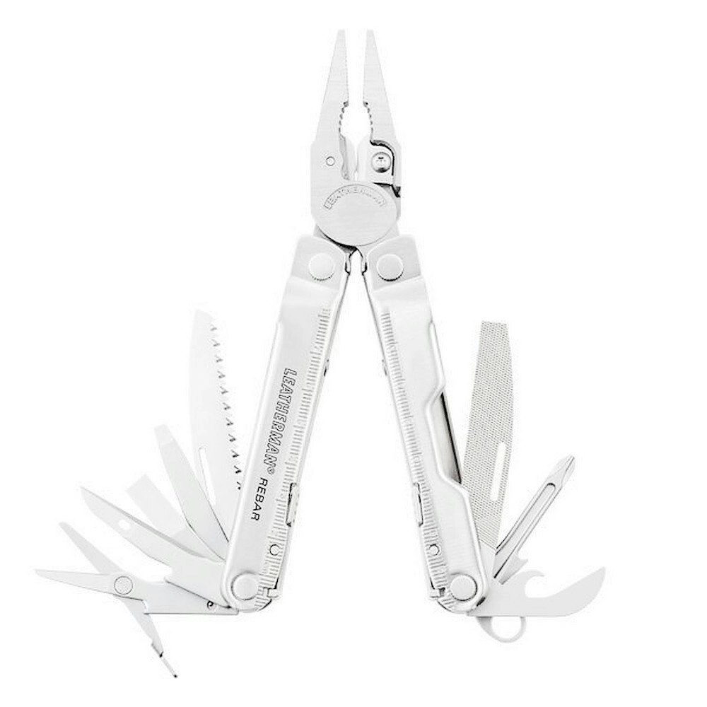 Leatherman Rebar Stainless Steel Multi-Tool & Sheath Mining Edition Knifeless