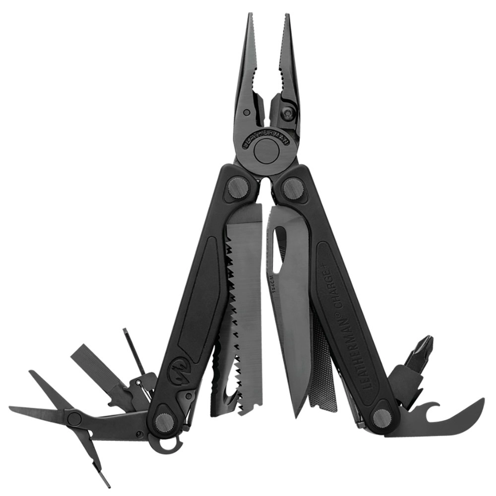 New Leatherman Charge + Plus Black Multi Tool & Molle Sheath