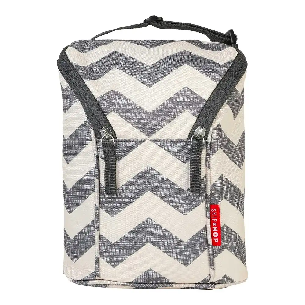 Skip Hop Grab & Go Double Insulated Bottle Bag - Chevron