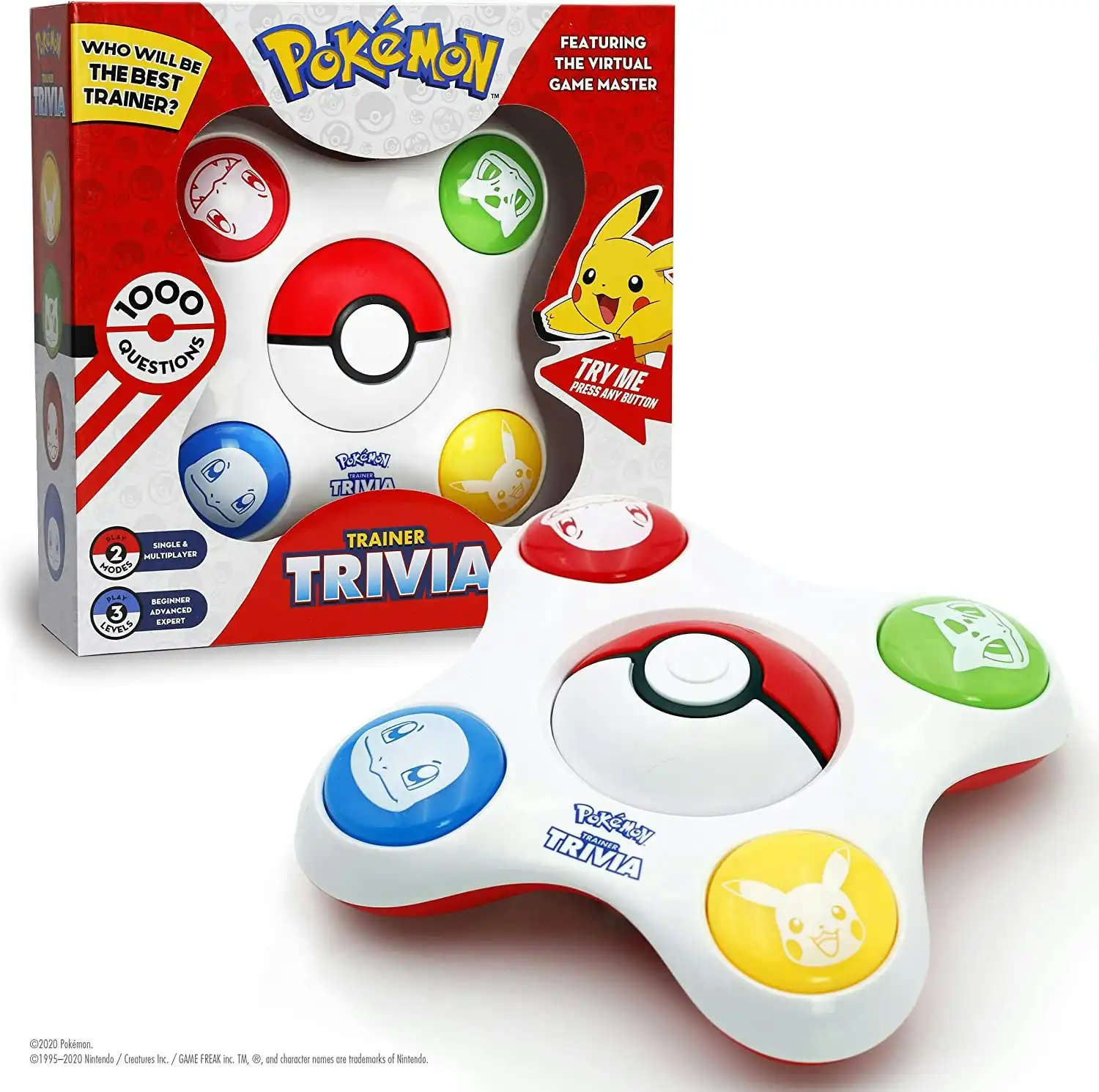 Pokemon Trainer Electronic Trivia Game