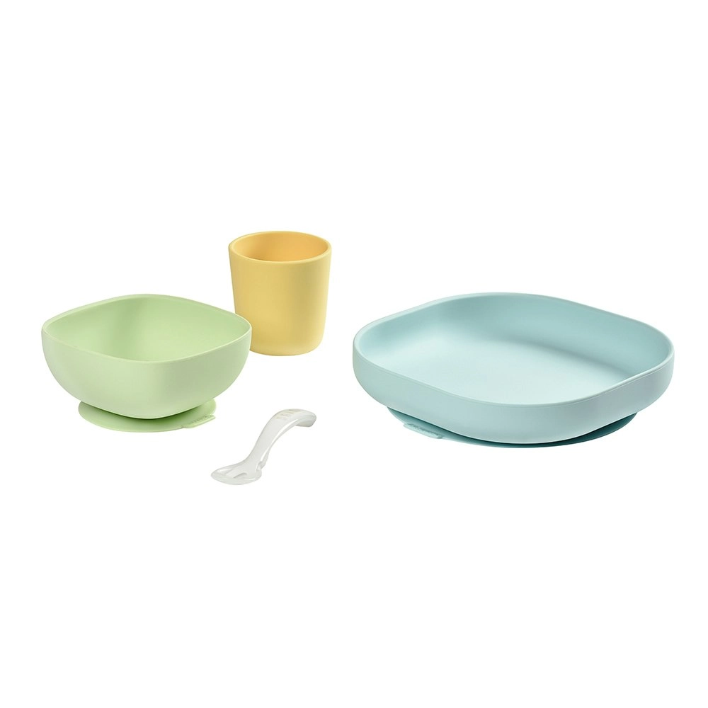 Beaba Silicone Meal Set Yellow