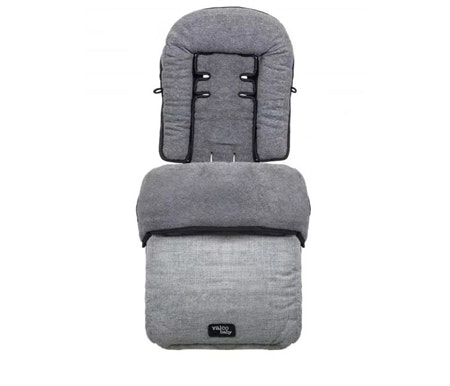 Valco Baby Snug Footmuff Grey Marle