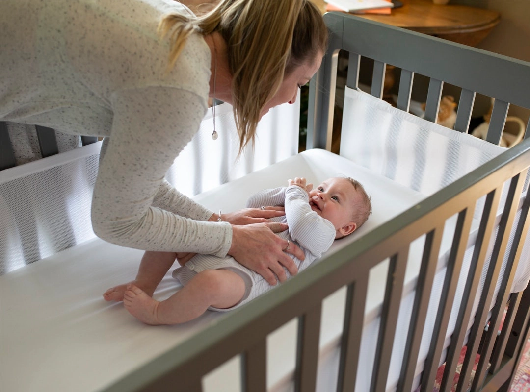 Airwrap Mesh Cot Liner 4 Sides White