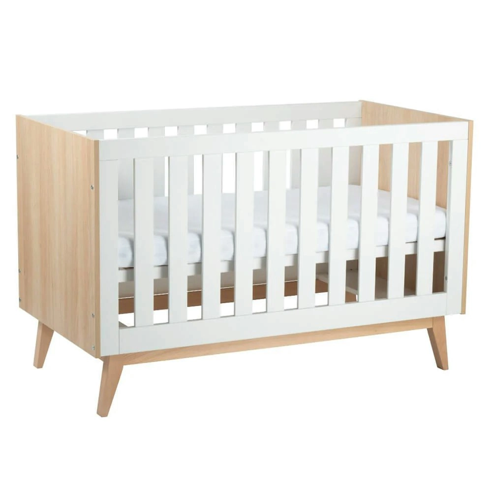 Babyrest Tommi Cot Oak/White 140X70Cm