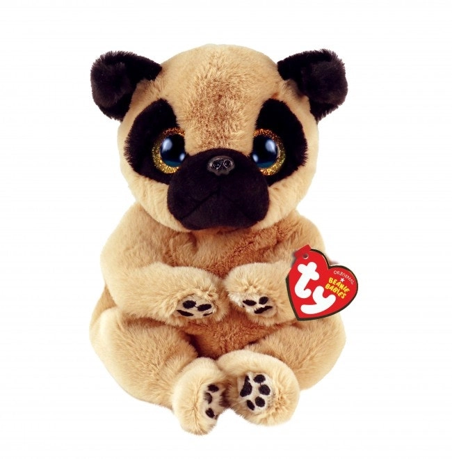 Beanie Babies Reg Izzy Dog Tan Blk Ears