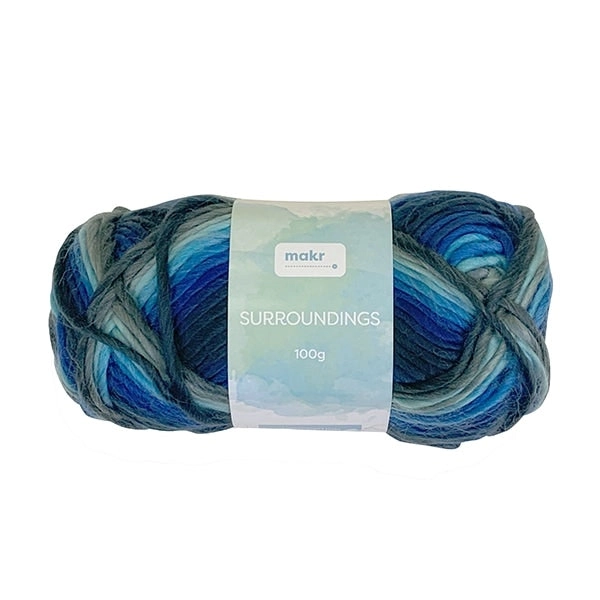 Makr Surroundings Crochet & Knitting Yarn, 100g Acrylic Yarn