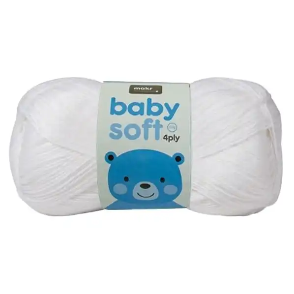 Makr Baby Soft Crochet & Knitting Yarn 8ply, Coral- 100g Soft