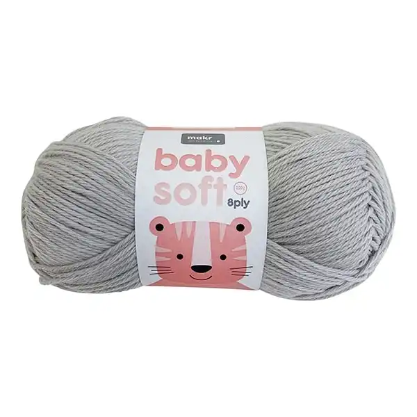 Makr Baby Soft Crochet & Knitting Yarn 8ply, Coral- 100g Soft