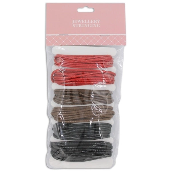 2m Silk Rope Cord, Red- 6pc- Sullivans