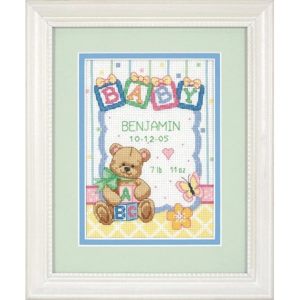 Dimensions Stitch Kit, Baby Blocks Birth- 13x18cm