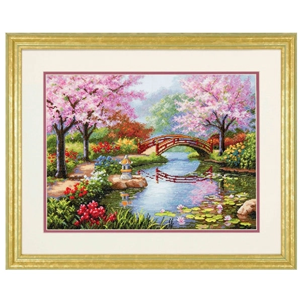 Dimensions Stitch Kit, Japanese Garden- 16x12in