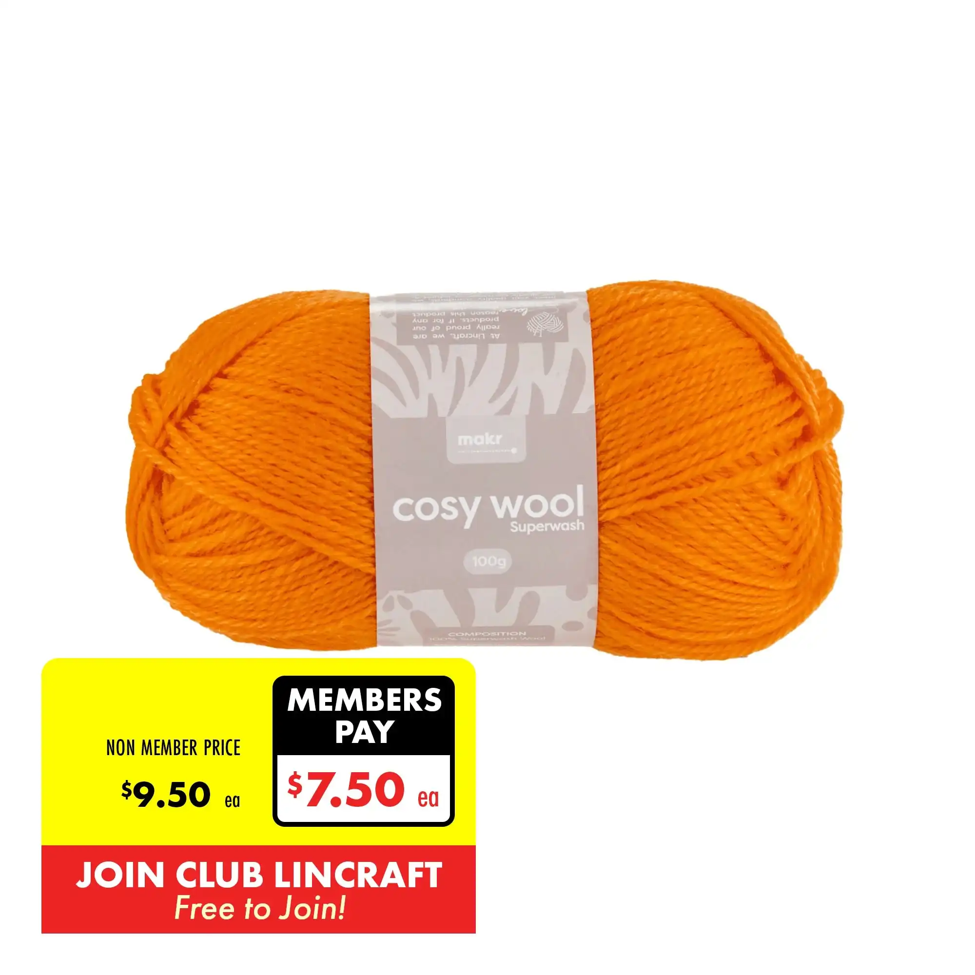 Makr Chunky Wool Crochet & Knitting Yarn, Rain Forest- 100g