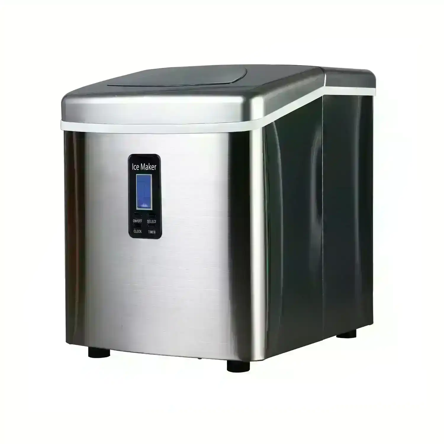 Devanti 3.2L Ice Maker Portable Ice Cube Machine - Silver